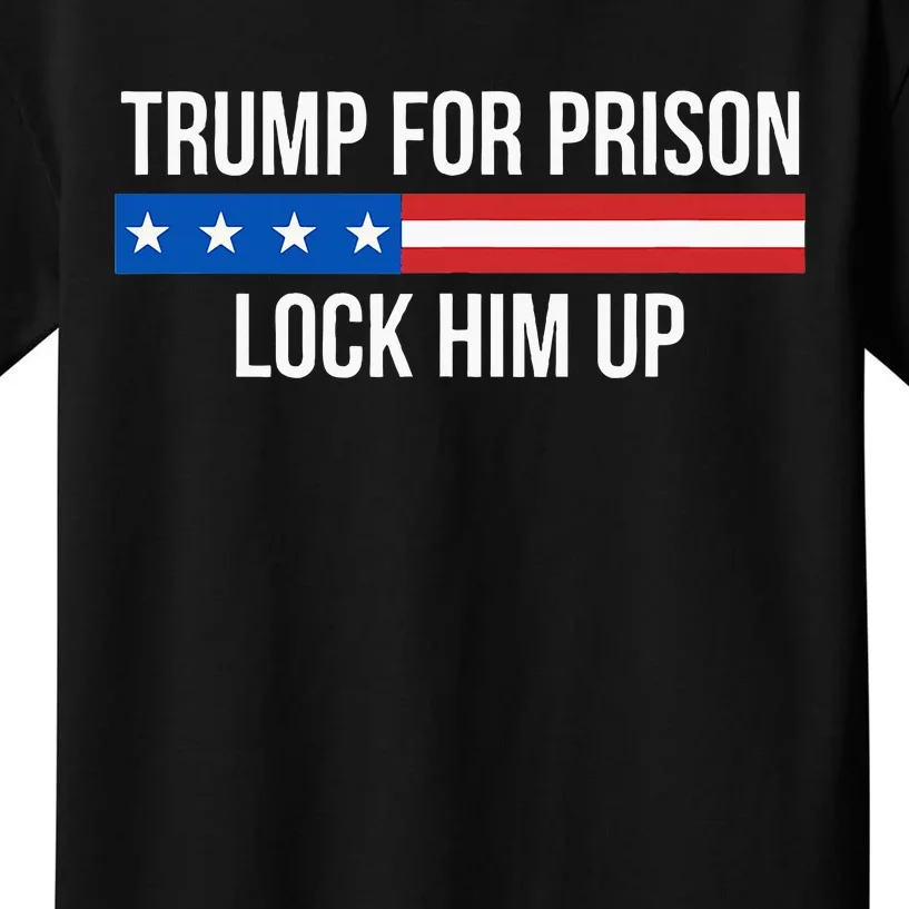 Trump For Prison Lock Him Up Kids T-Shirt