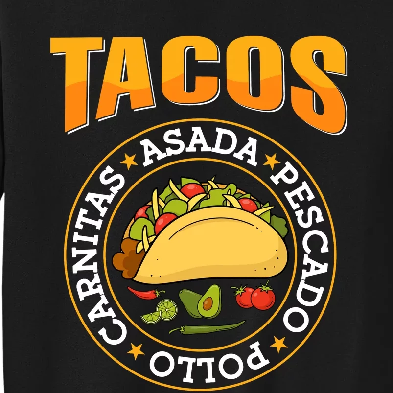 Tacos Fiesta Print Sweatshirt