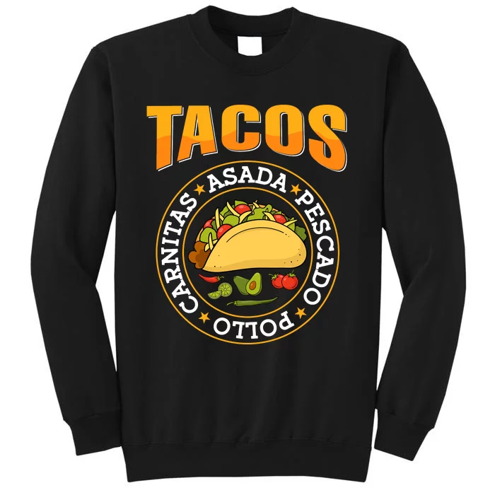 Tacos Fiesta Print Sweatshirt