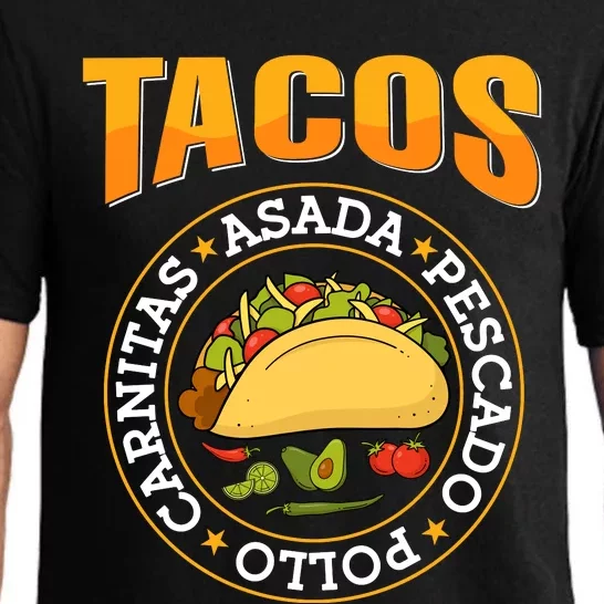 Tacos Fiesta Print Pajama Set