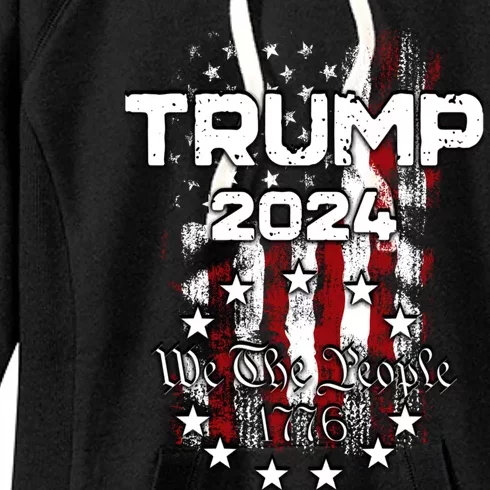 Trump For President 2024 We The People Take America Back Women's Fleece Hoodie