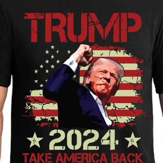 Trump Fist Pump Shot At Trump 2024 Trump Survives Rally Pajama Set