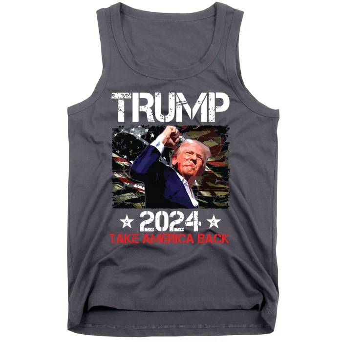 Trump Fist Pump Shot At Trump 2024 Trump Survives Rally Tank Top