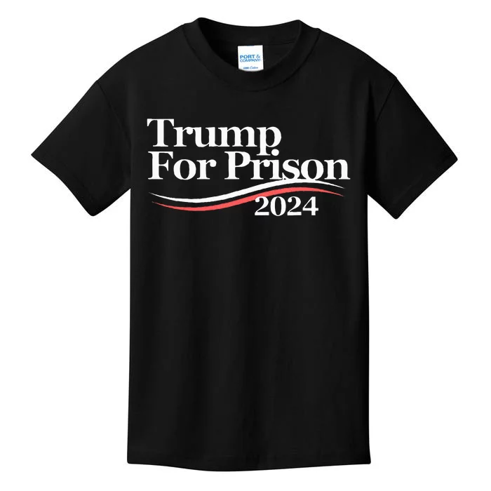 Trump For Prison 2024 Kids T-Shirt