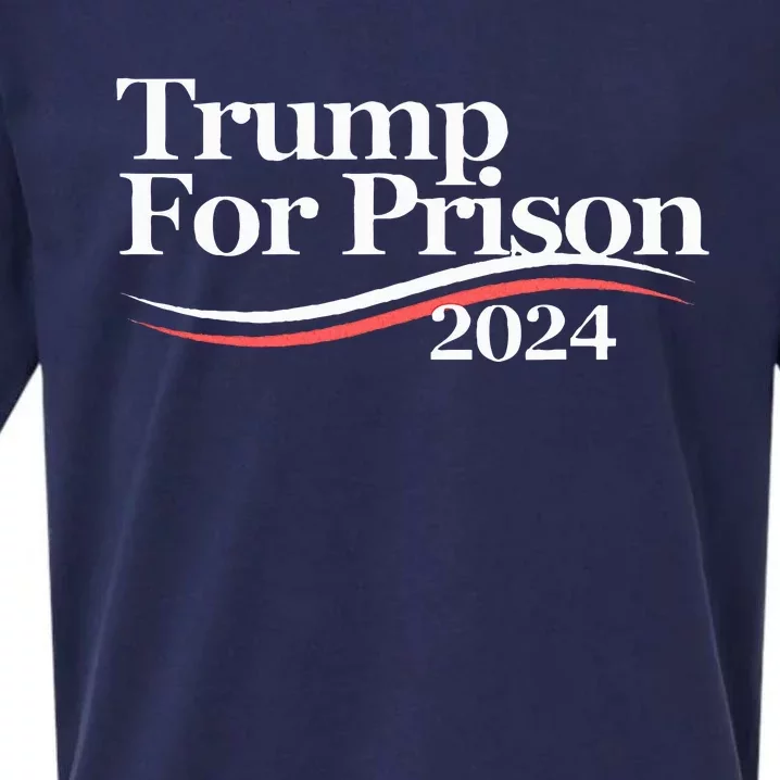 Trump For Prison 2024 Sueded Cloud Jersey T-Shirt