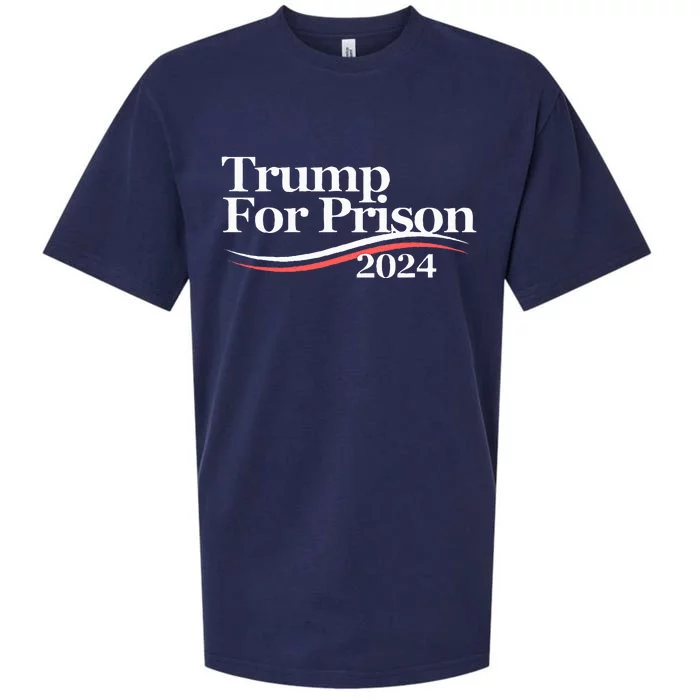 Trump For Prison 2024 Sueded Cloud Jersey T-Shirt