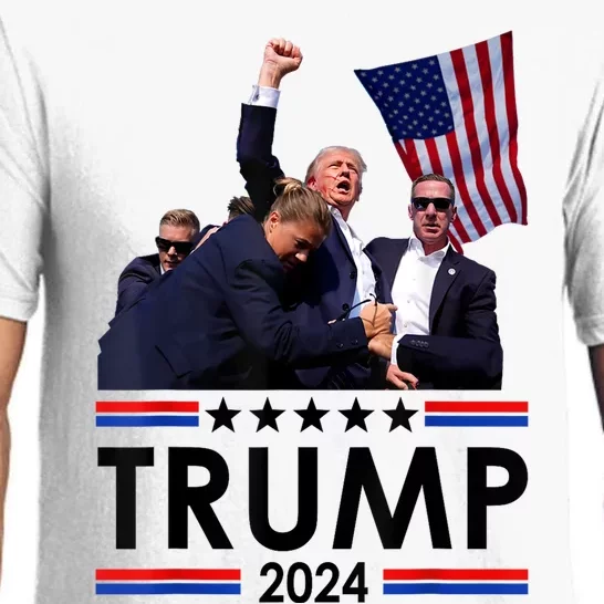 Trump Fist Pump Shot At Trump 2024 Trump Survives Rally Pajama Set