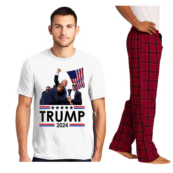 Trump Fist Pump Shot At Trump 2024 Trump Survives Rally Pajama Set