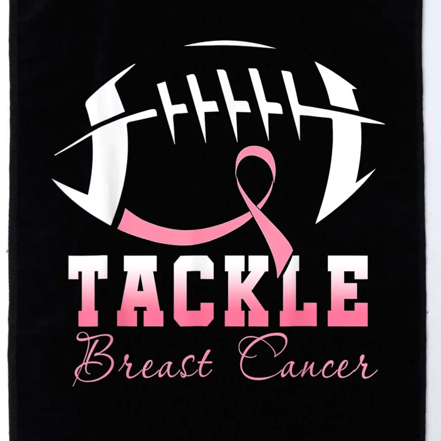 Tackle Football Pink Ribbon Breast Cancer Awareness Platinum Collection Golf Towel