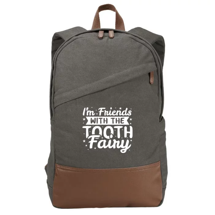 Tooth Fairy Pediatric Dentist Dental Gift Cotton Canvas Backpack