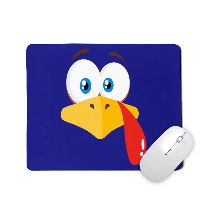 Turkey Face Pilgrim Thanksgiving Costume Mousepad