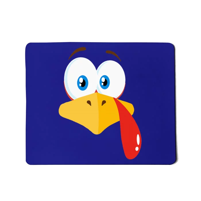 Turkey Face Pilgrim Thanksgiving Costume Mousepad