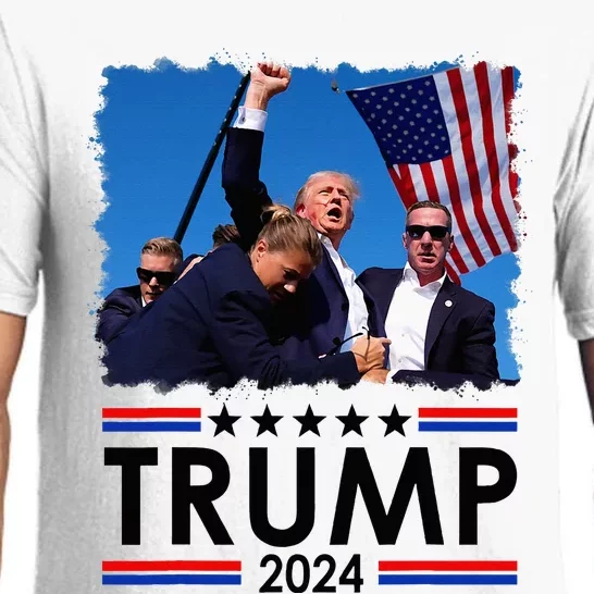 Trump Fist Pump Shot At Trump 2024 Trump Survives Rally Pajama Set