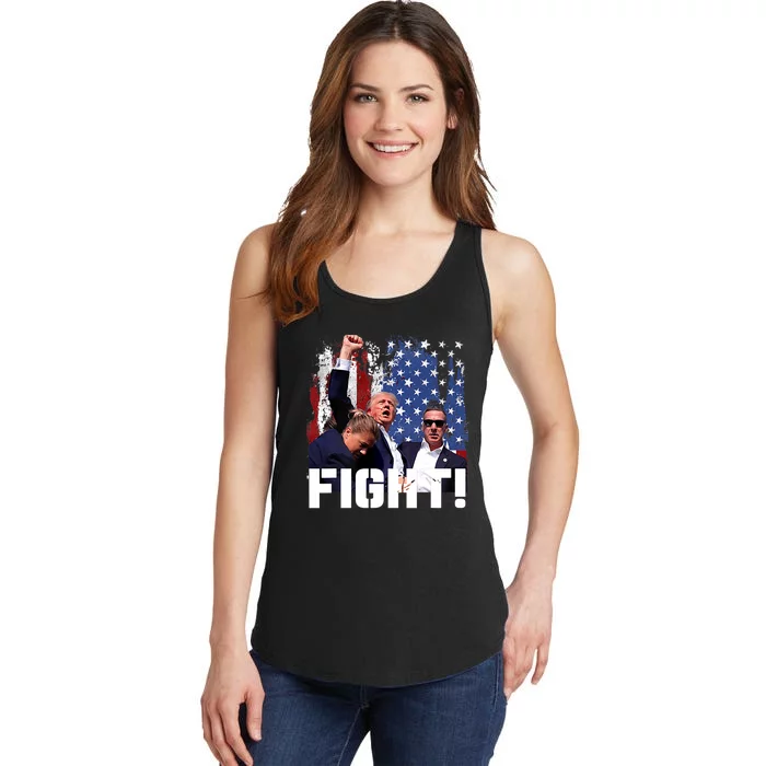 Trump Fight Pennsylvania July 13 2024 Ladies Essential Tank