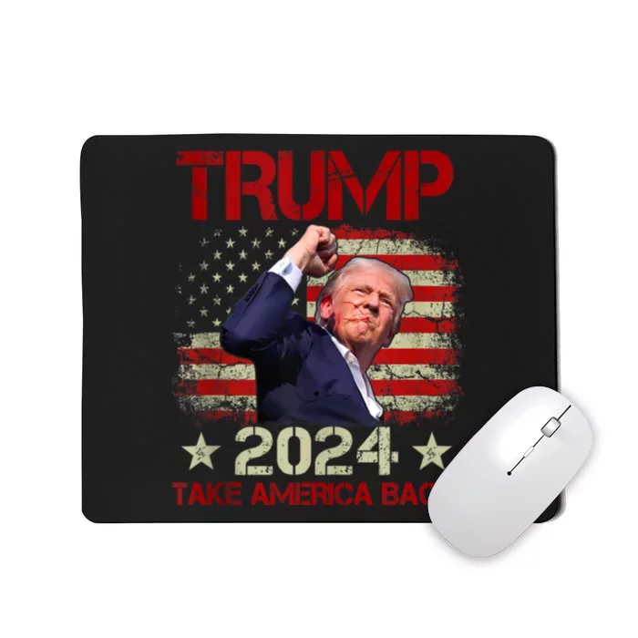 Trump Fist Pump Shot At Trump 2024 Trump Survives Rally Mousepad