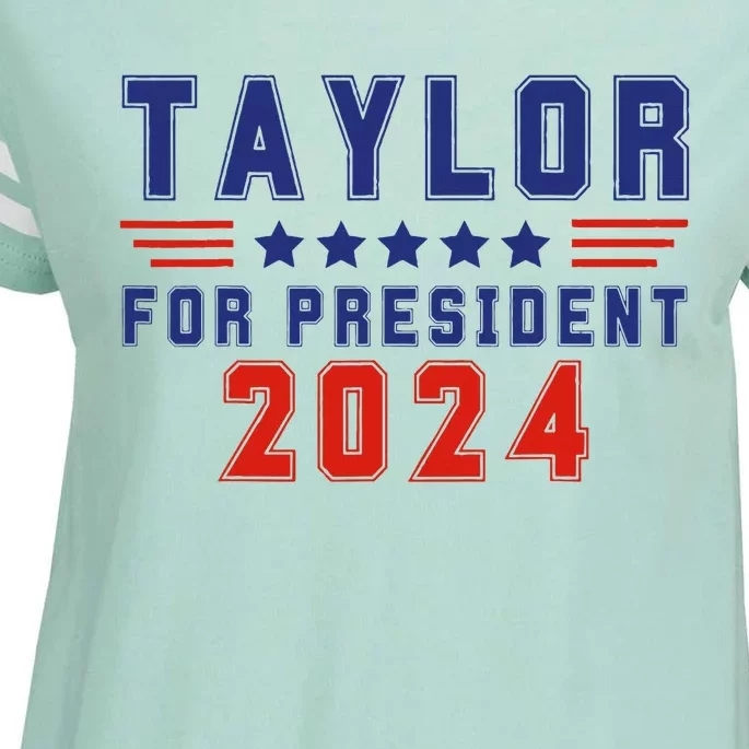 Taylor For President 2024 Enza Ladies Jersey Football T-Shirt