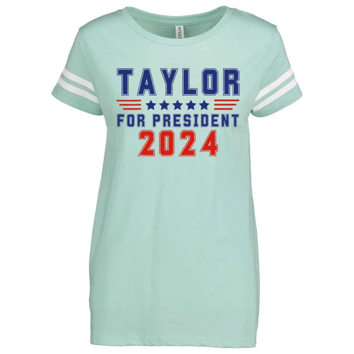 Taylor For President 2024 Enza Ladies Jersey Football T-Shirt