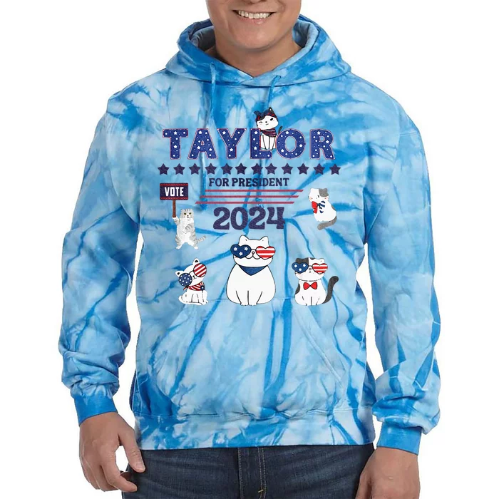 Taylor For President 2024 Tie Dye Hoodie