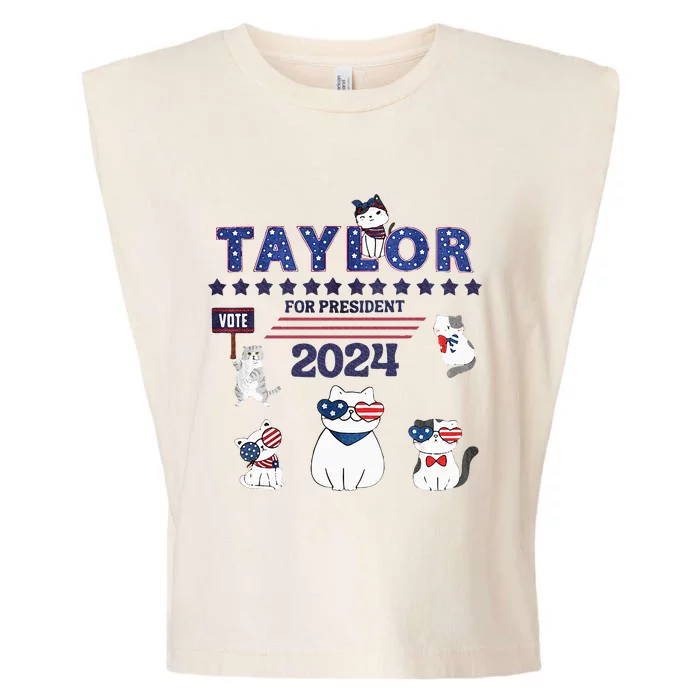 Taylor For President 2024 Garment-Dyed Women's Muscle Tee