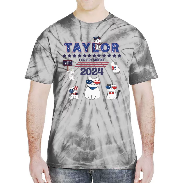 Taylor For President 2024 Tie-Dye T-Shirt