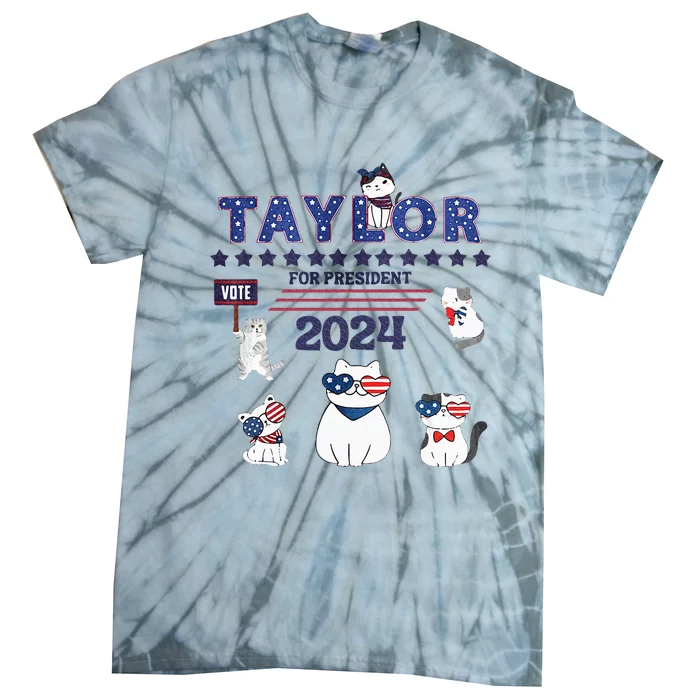 Taylor For President 2024 Tie-Dye T-Shirt