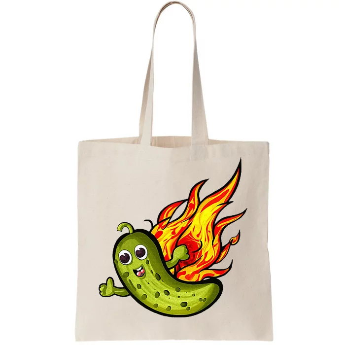 The Flaming Pickle Fun And Silly Tote Bag