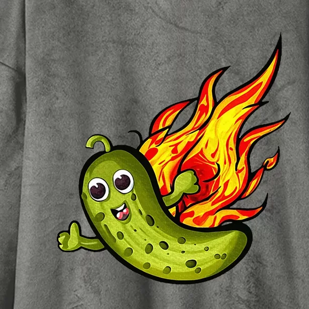 The Flaming Pickle Fun And Silly Hooded Wearable Blanket