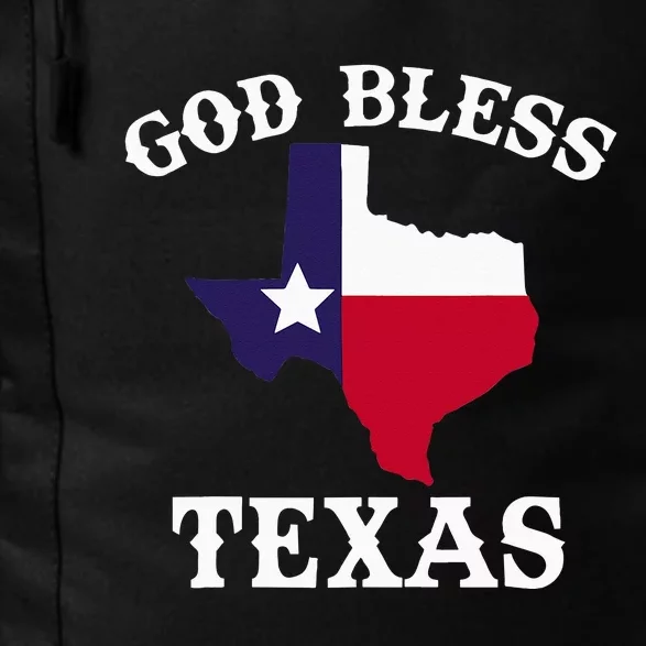 Texas Flag Patriotic Texan Pride God Bless Texas Daily Commute Backpack