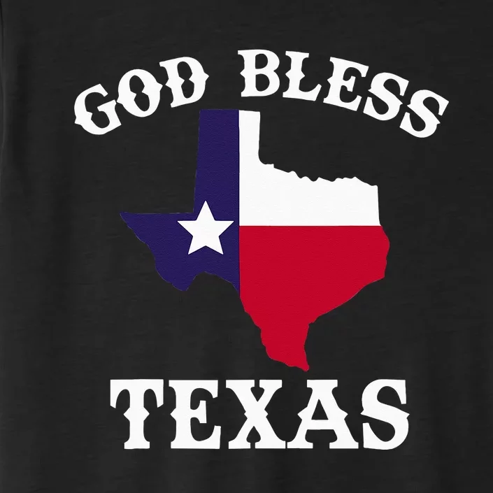 Texas Flag Patriotic Texan Pride God Bless Texas ChromaSoft Performance T-Shirt