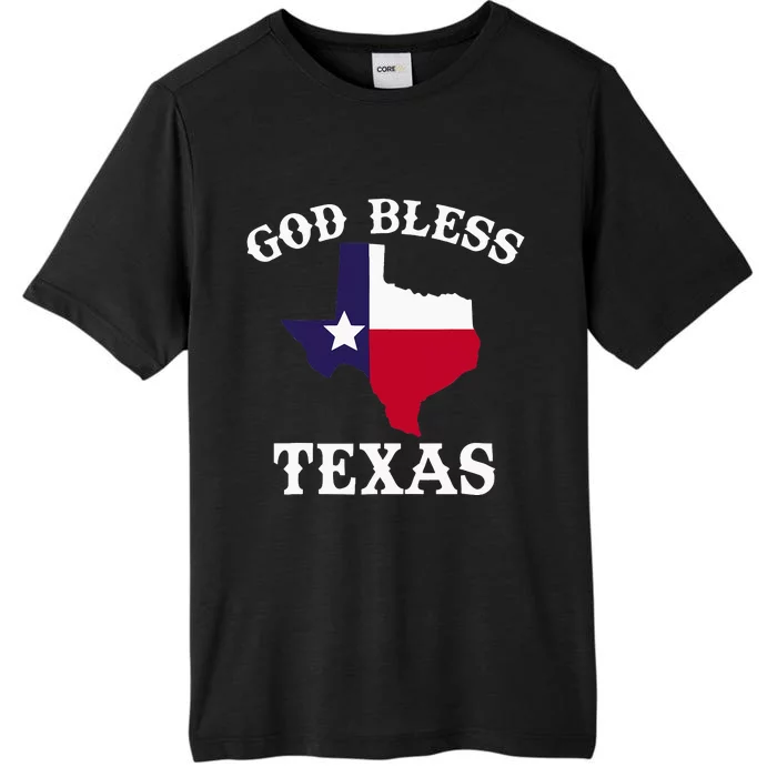 Texas Flag Patriotic Texan Pride God Bless Texas ChromaSoft Performance T-Shirt