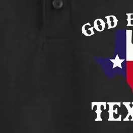 Texas Flag Patriotic Texan Pride God Bless Texas Dry Zone Grid Performance Polo