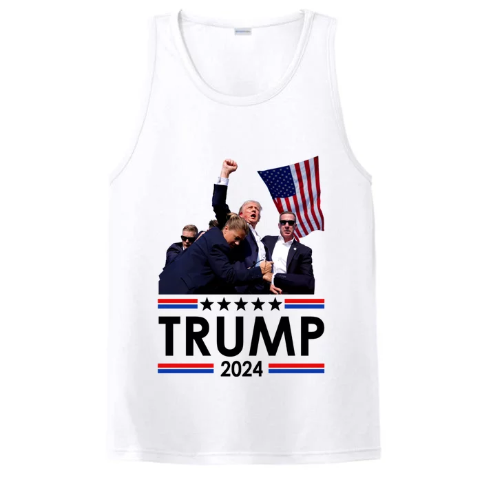 Trump Fist Pump Shot At Trump 2024 Trump Survives Rally Performance Tank