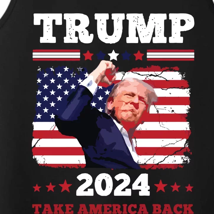 Trump Fist Pump Shot At Assassination Attempt Trump 2024 Trump For Presiden Performance Tank