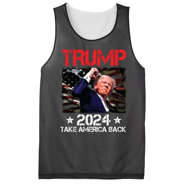 Trump Fist Pump Shot At Trump 2024 Trump Survives Rally Mesh Reversible Basketball Jersey Tank