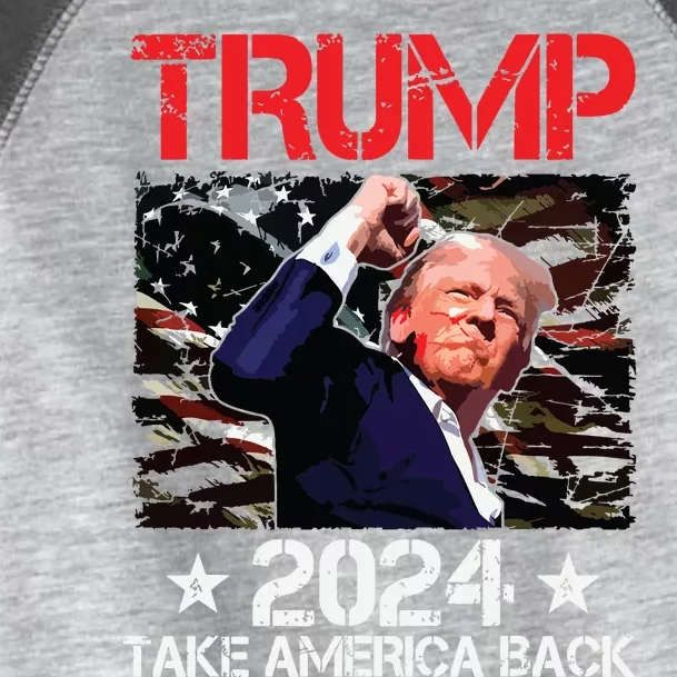 Trump Fist Pump Shot At Trump 2024 Trump Survives Rally Toddler Fine Jersey T-Shirt