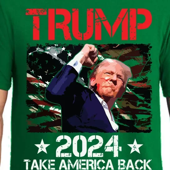 Trump Fist Pump Shot At Trump 2024 Trump Survives Rally Pajama Set