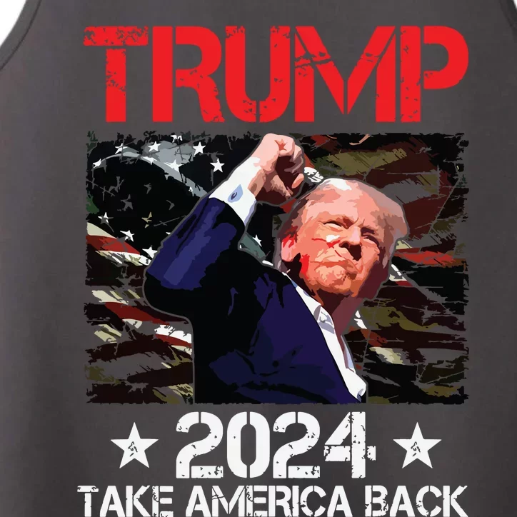 Trump Fist Pump Shot At Trump 2024 Trump Survives Rally Performance Tank