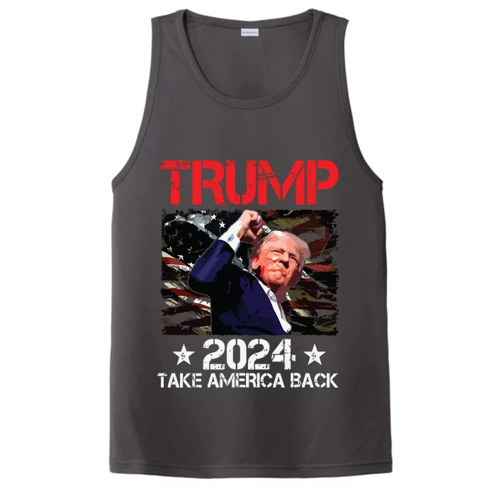 Trump Fist Pump Shot At Trump 2024 Trump Survives Rally Performance Tank