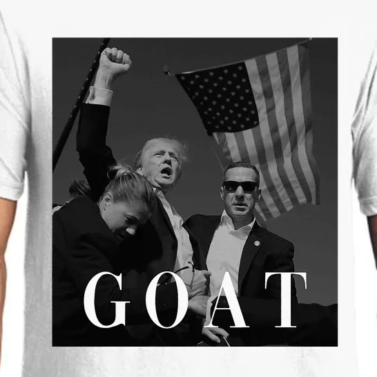 Trump Fist Pump Butler Rally Patriotic Goat Trump Pajama Set