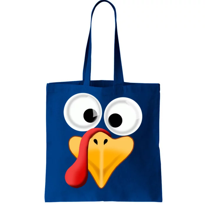 Turkey Face Pilgrim Thanksgiving Costume Gift Tote Bag