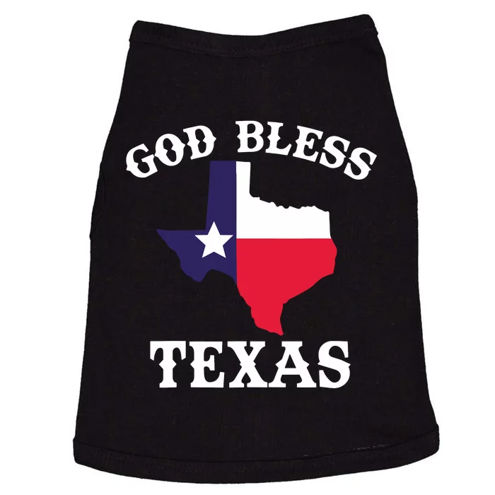 Texas Flag Patriotic Texan Pride God Bless Texas Doggie Tank