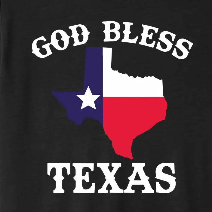 Texas Flag Patriotic Texan Pride God Bless Texas ChromaSoft Performance T-Shirt