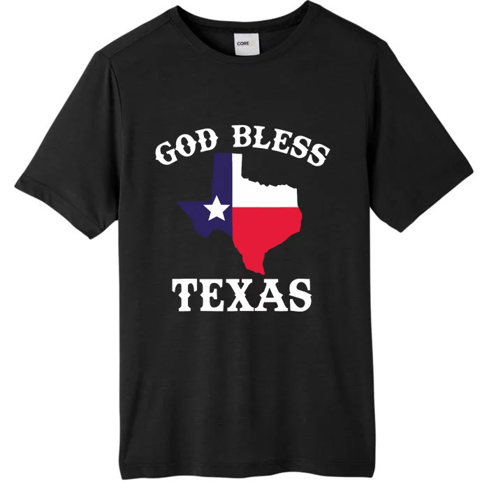 Texas Flag Patriotic Texan Pride God Bless Texas ChromaSoft Performance T-Shirt