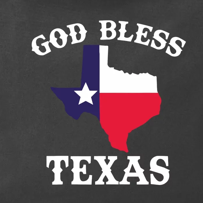 Texas Flag Patriotic Texan Pride God Bless Texas Zip Tote Bag