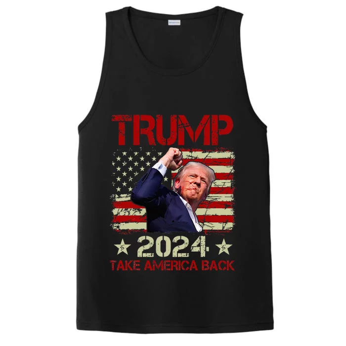 Trump Fist Pump Shot At Trump 2024 Trump Survives Rally Performance Tank