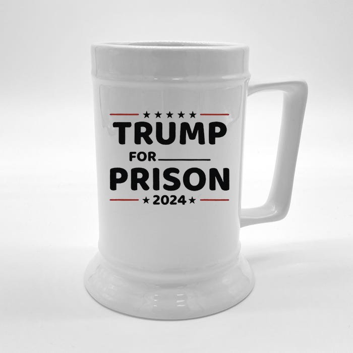 Trump For Prison 2024 Front & Back Beer Stein