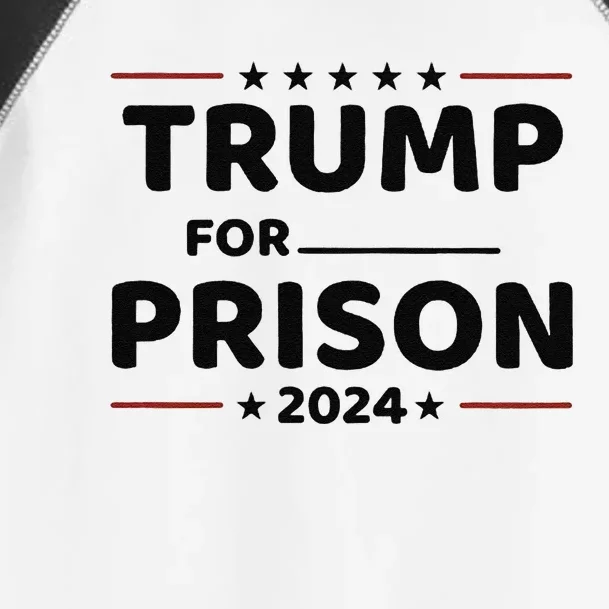 Trump For Prison 2024 Toddler Fine Jersey T-Shirt