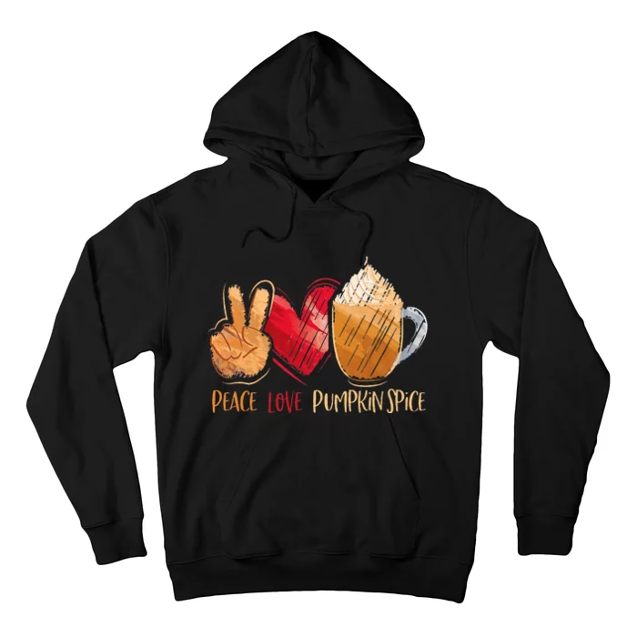 Thanksgiving Fall Peace Love Pumpkin Spice Hoodie