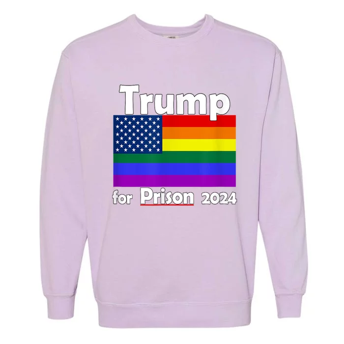 Trump For Prison 2024 Gift Garment-Dyed Sweatshirt