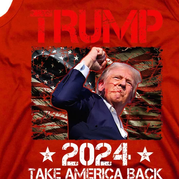 Trump Fist Pump Shot At Trump 2024 Trump Survives Rally Tank Top